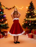 Christmas Cos Santa Claus Suspender Dress Set
