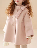 Elegant Blush Pink Pearl Embellished Coat