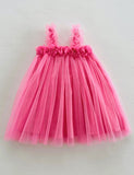 Three-dimensional Flower Sweet Tulle Dress