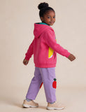 Cute Unicorn Applique Hooded Cardigan + Pants Set