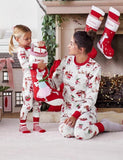 Christmas Santa Claus Reindeer Family Matching Pajamas