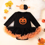 Halloween Multi Patterns Print Tutu Dress