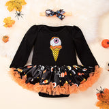 Halloween Multi Patterns Print Tutu Dress