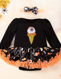 Halloween Multi Patterns Print Tutu Dress