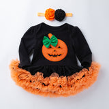 Halloween Multi Patterns Print Tutu Dress
