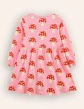 Kleid mit Pilzmuster