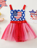 Independence Day Heart Tulle Jumpsuit