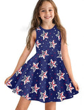 Independence Day Contrasting Star Striped Dress