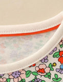 Halloween Floral Pumpkin Applique Dress