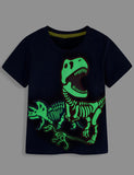 Leuchtendes Dinosaurier-T-Shirt