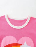 T-shirt à manches courtes imprimé Love Rainbow