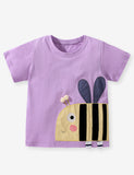 Bee Applique Floral Garden Dress