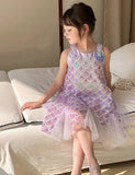 Sequined Mermaid A-shaped Dress
