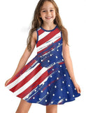 Independence Day Contrasting Star Striped Dress