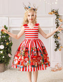 Christmas Print Party Dress