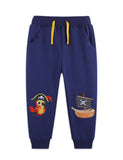 Animal Pirate Embroidered Sweatpants