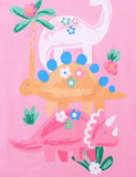 T-shirt a maniche corte con stampa dinosauro