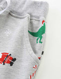 Christmas Cartoon Print Sweatpants
