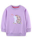 Cartoon Hedgehog Applique Sweatshirt