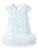 Party Sequin Stitching Tulle Dress
