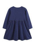 Butterfly Embroidered Long-sleeved Dress