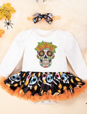 Halloween Multi Patterns Print Tutu Dress