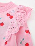 Cute Cherry Print Sweatshirt
