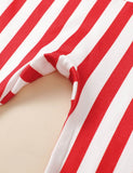 Independence Day Sleeveless Striped Star Print Jumpsuit