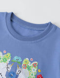 Flower Unicorn Embroidered Sweatshirt