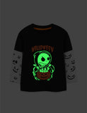Halloween Luminous Printed Long-sleeve T-shirt
