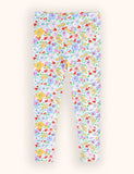Leggings aus Baumwolle mit Blumenmuster