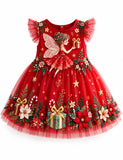 Christmas Fairy & Gifts Tulle Party Dress