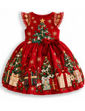 Ornate Christmas Tree Party Dress