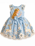 Christmas Snowfalke Princess Party Dress