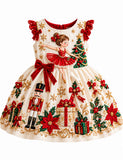 Christmas Ballet Girl Bow Dress