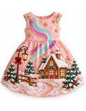 Christmas Aurora Snow House Dress