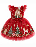 Christmas Nutcracker Girl Tulle Party Dress