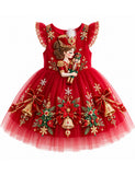 Nutcracker Girl Christmas Tulle Party Dress