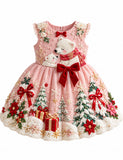 Christmas Polar Bear Appliqué Dress