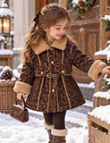Leopard Print Sherpa Trim Belted Coat