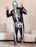 Halloween Skeleton Print Family Matching One-piece Pajamas