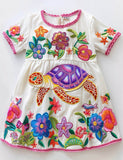 Sea Turtle Short Sleeves Dress