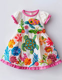 Sea Turtle Short Sleeves Dress