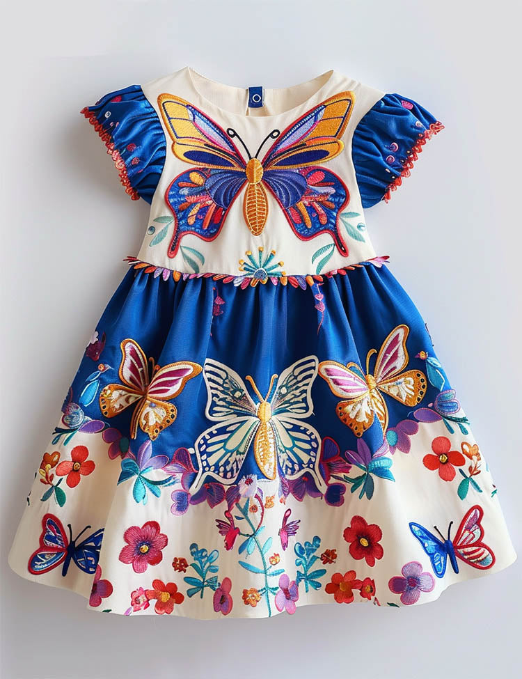 Floral Butterfly Party Dress