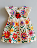 Little Ladybug's Secret Garden Smocked Dress