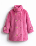 Luxury Faux Mink Fur Coat