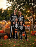 Halloween Skeleton Print Family Matching Pajama Set