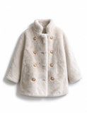Luxury Faux Mink Fur Coat