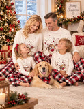Christmas Elk Print Family Matching Pajamas