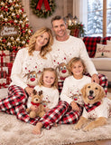 Christmas Elk Print Family Matching Pajamas